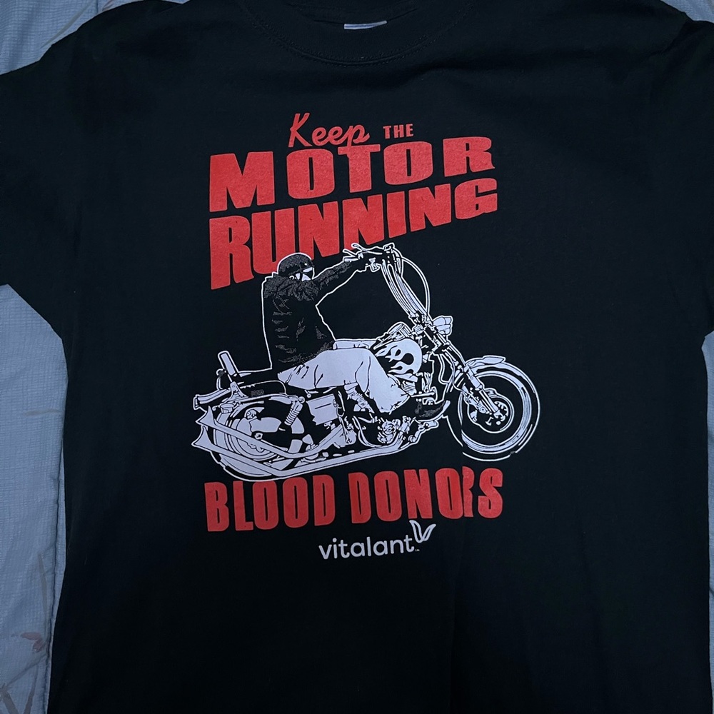 Harley Davidson Blood drive shirt